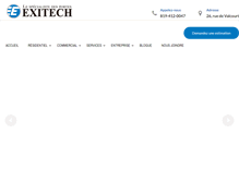 Tablet Screenshot of exitech.ca